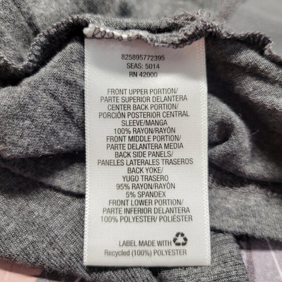 Attention Extra Large Slate Gray Lightweight Longsleeve Open Waterfall Cardigan - Picture 8 of 10